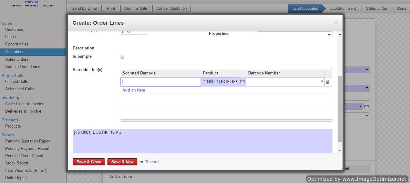 Barcode Management System