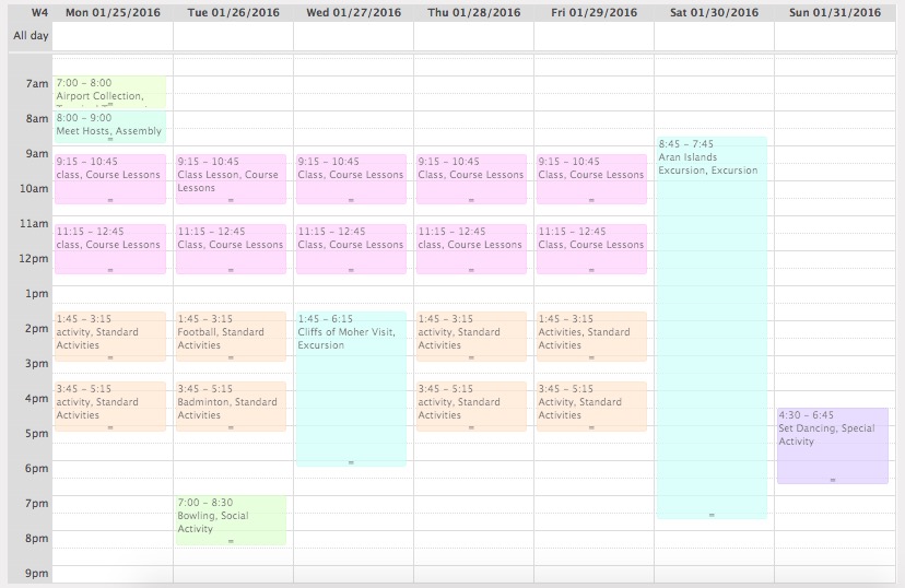 Time Table in Odoo
